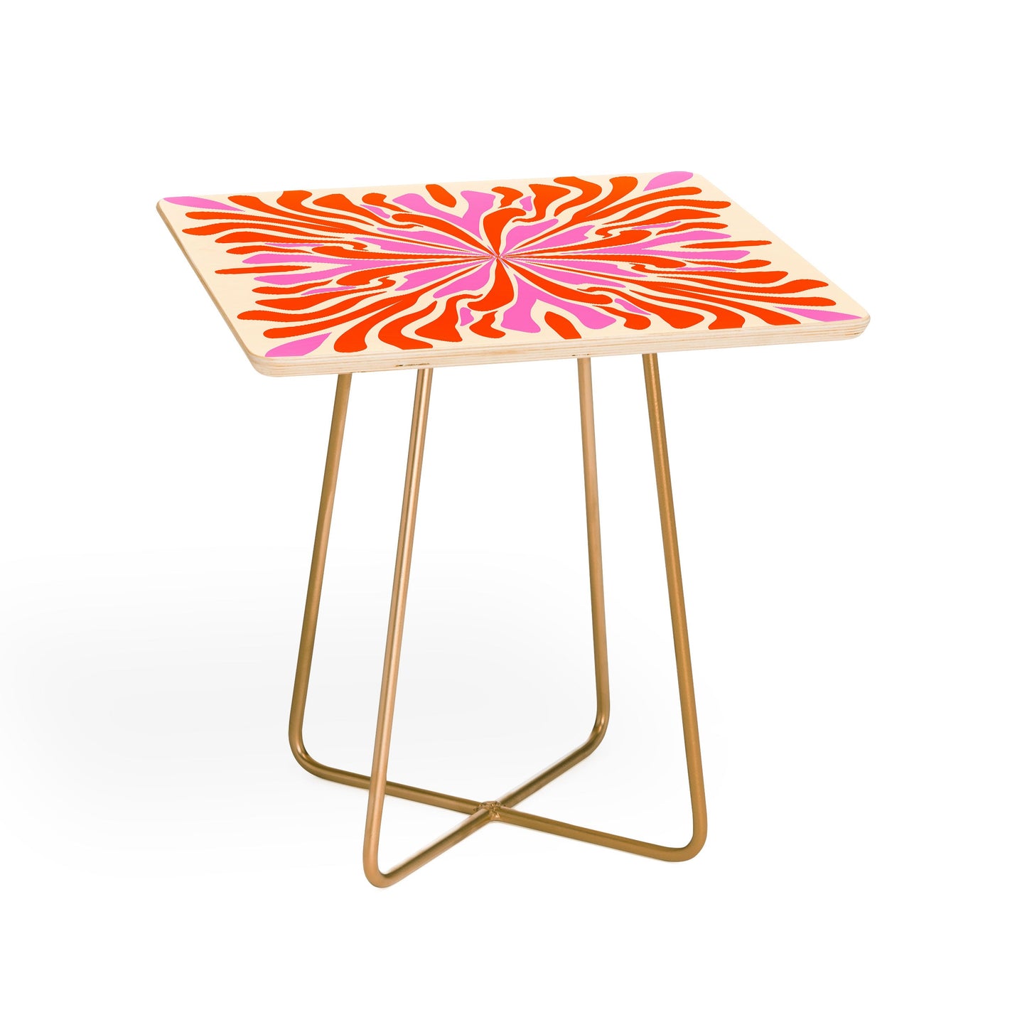 Angela Minca Abstract Symmetry Petals 2 Side Table
