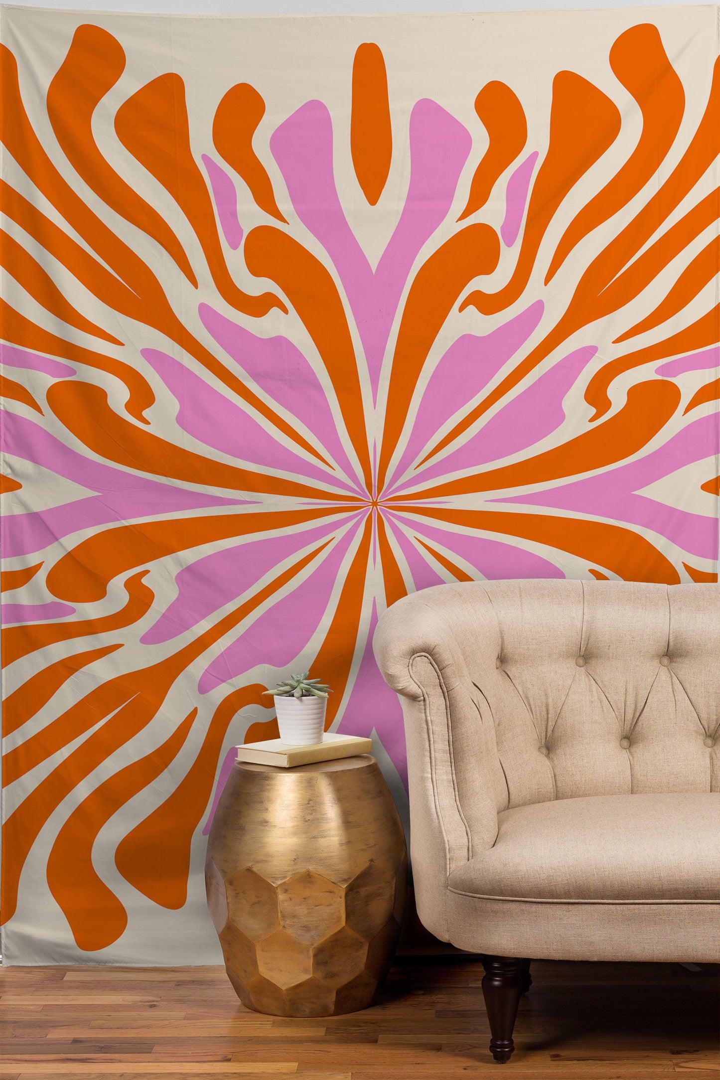 Angela Minca Abstract Symmetry Petals 2 Tapestry