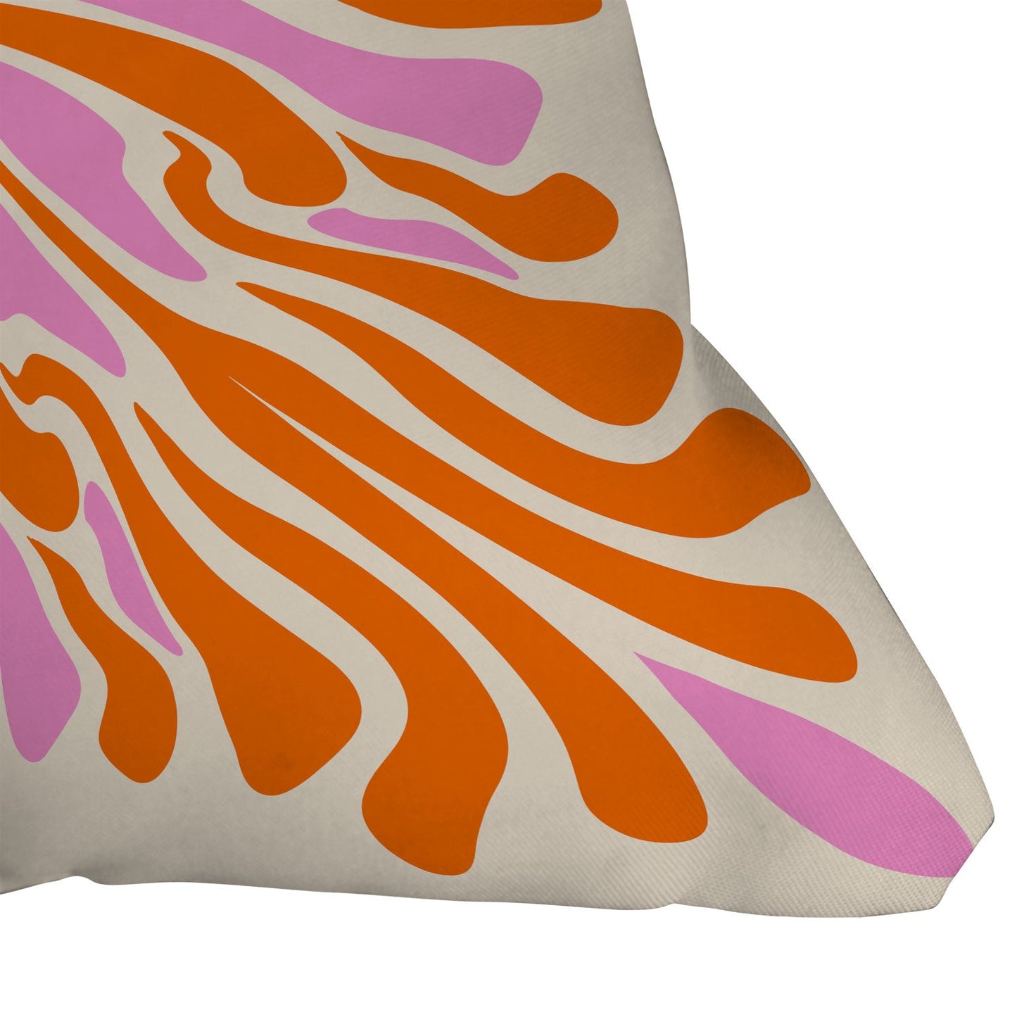 Angela Minca Abstract Symmetry Petals 2 Throw Pillow