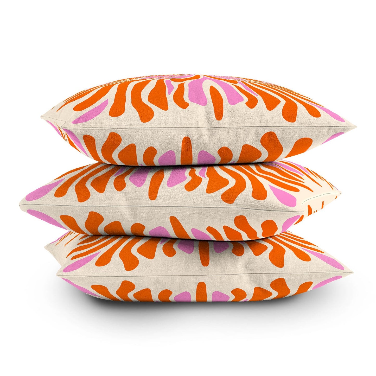 Angela Minca Abstract Symmetry Petals 2 Throw Pillow