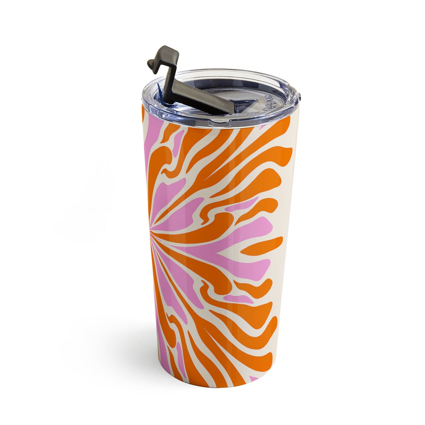 Angela Minca Abstract Symmetry Petals 2 Travel Mug