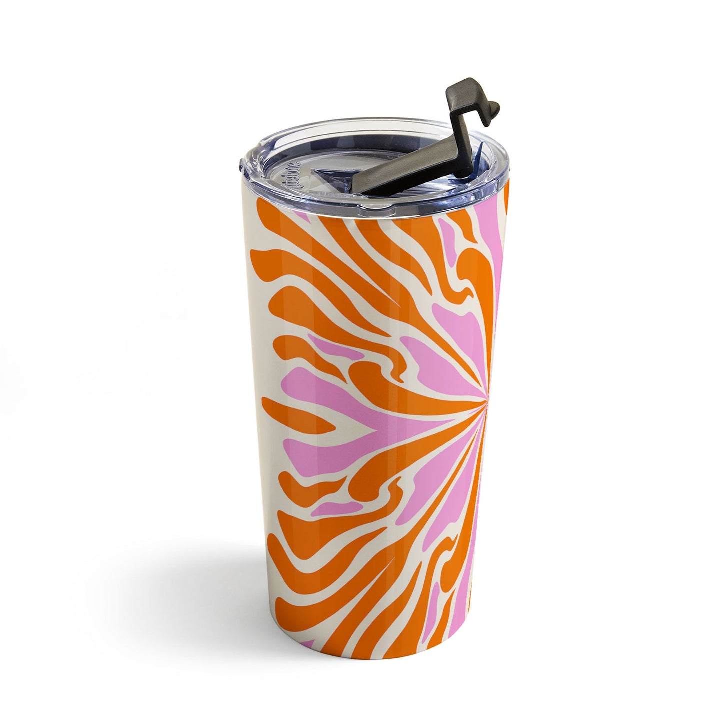 Angela Minca Abstract Symmetry Petals 2 Travel Mug