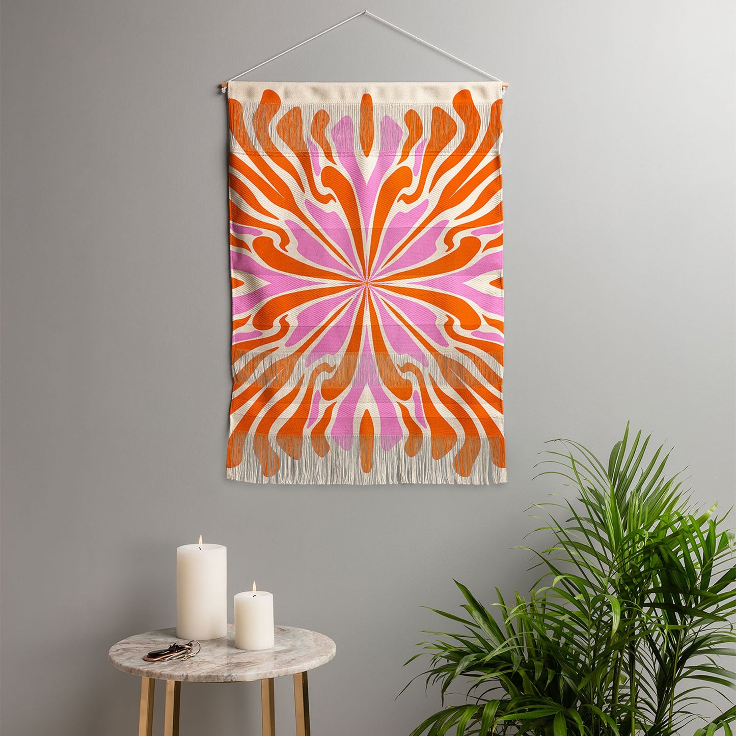 Angela Minca Abstract Symmetry Petals 2 Wall Hanging Portrait