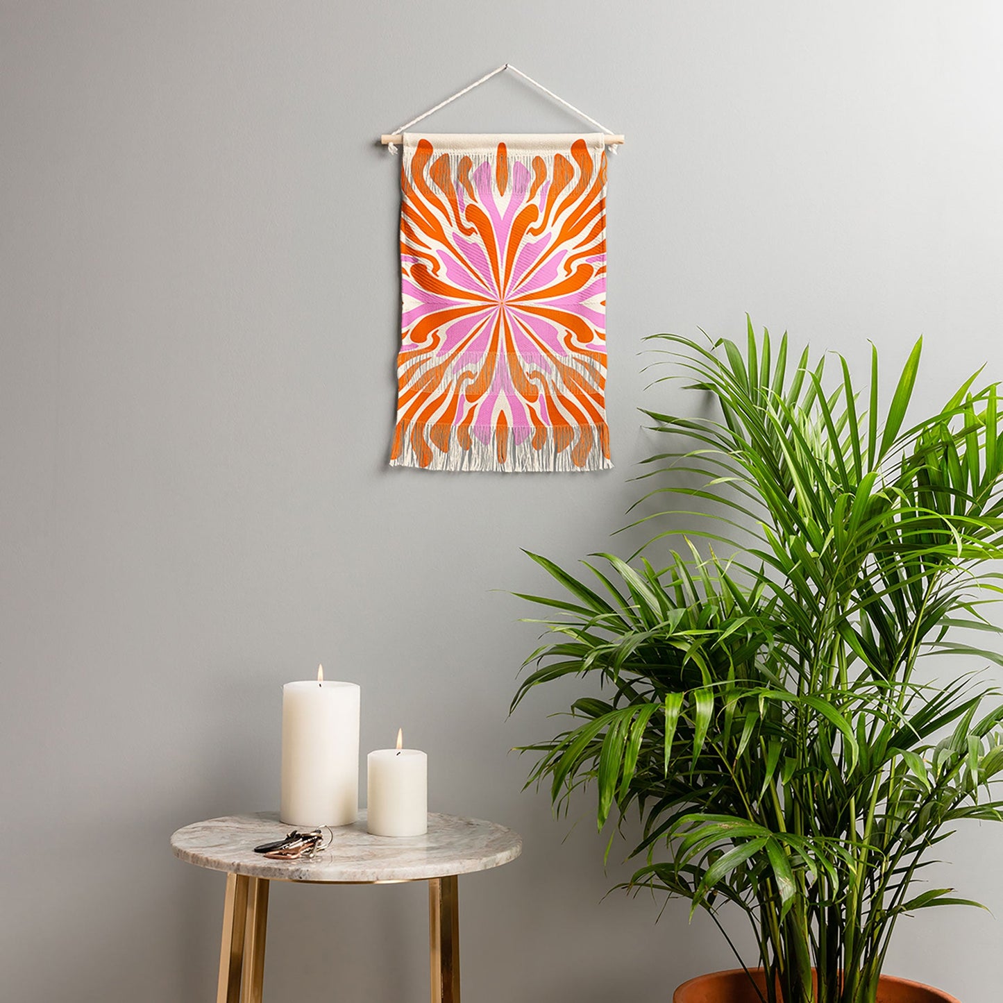 Angela Minca Abstract Symmetry Petals 2 Wall Hanging Portrait