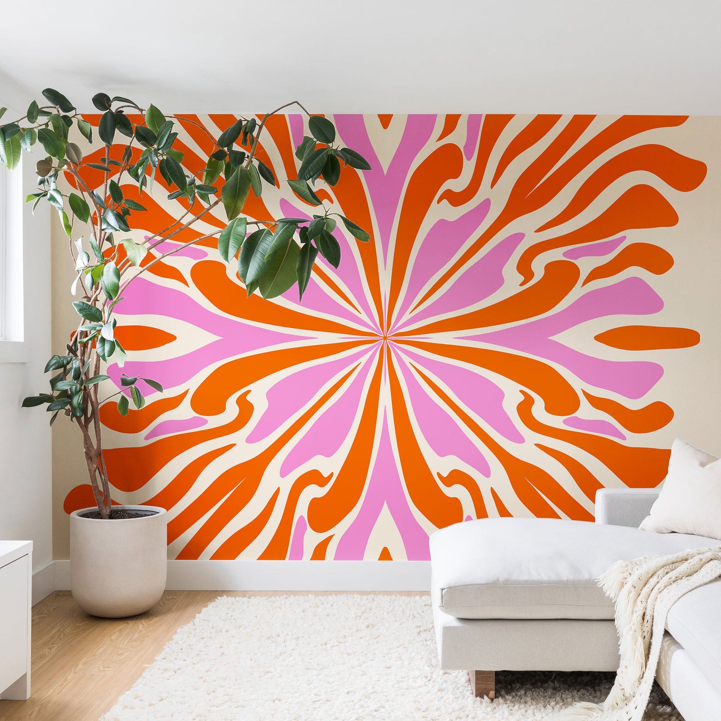 Angela Minca Abstract Symmetry Petals 2 Wall Mural