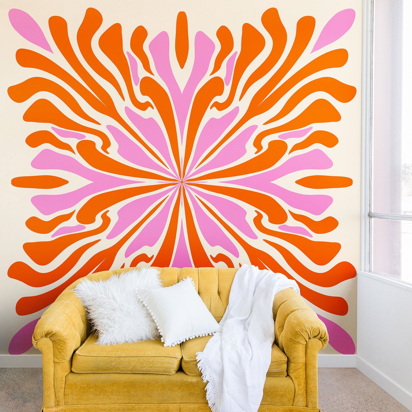 Angela Minca Abstract Symmetry Petals 2 Wall Mural