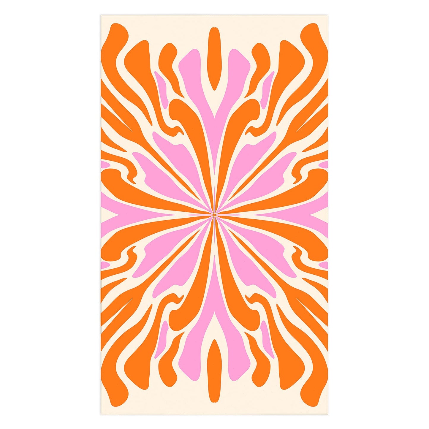 Angela Minca Abstract Symmetry Petals 2 Tablecloth