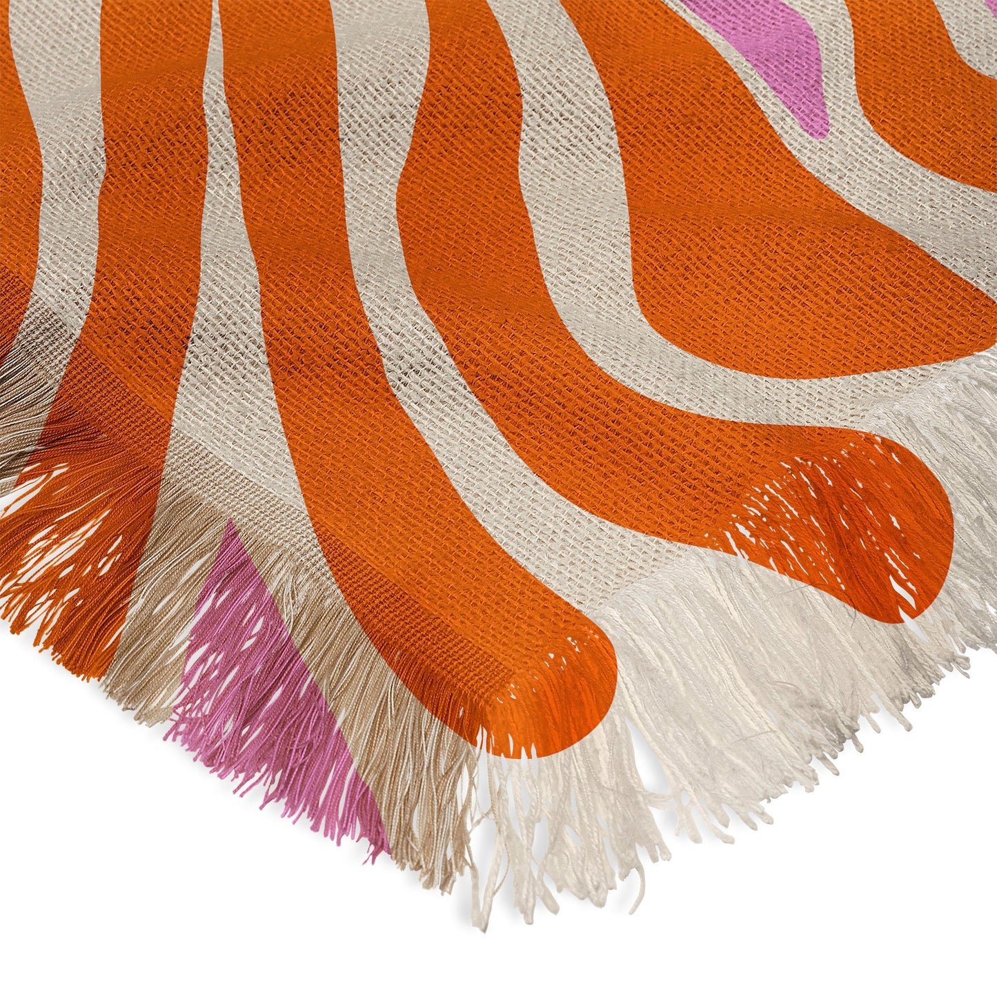Angela Minca Abstract Symmetry Petals 2 Throw Blanket