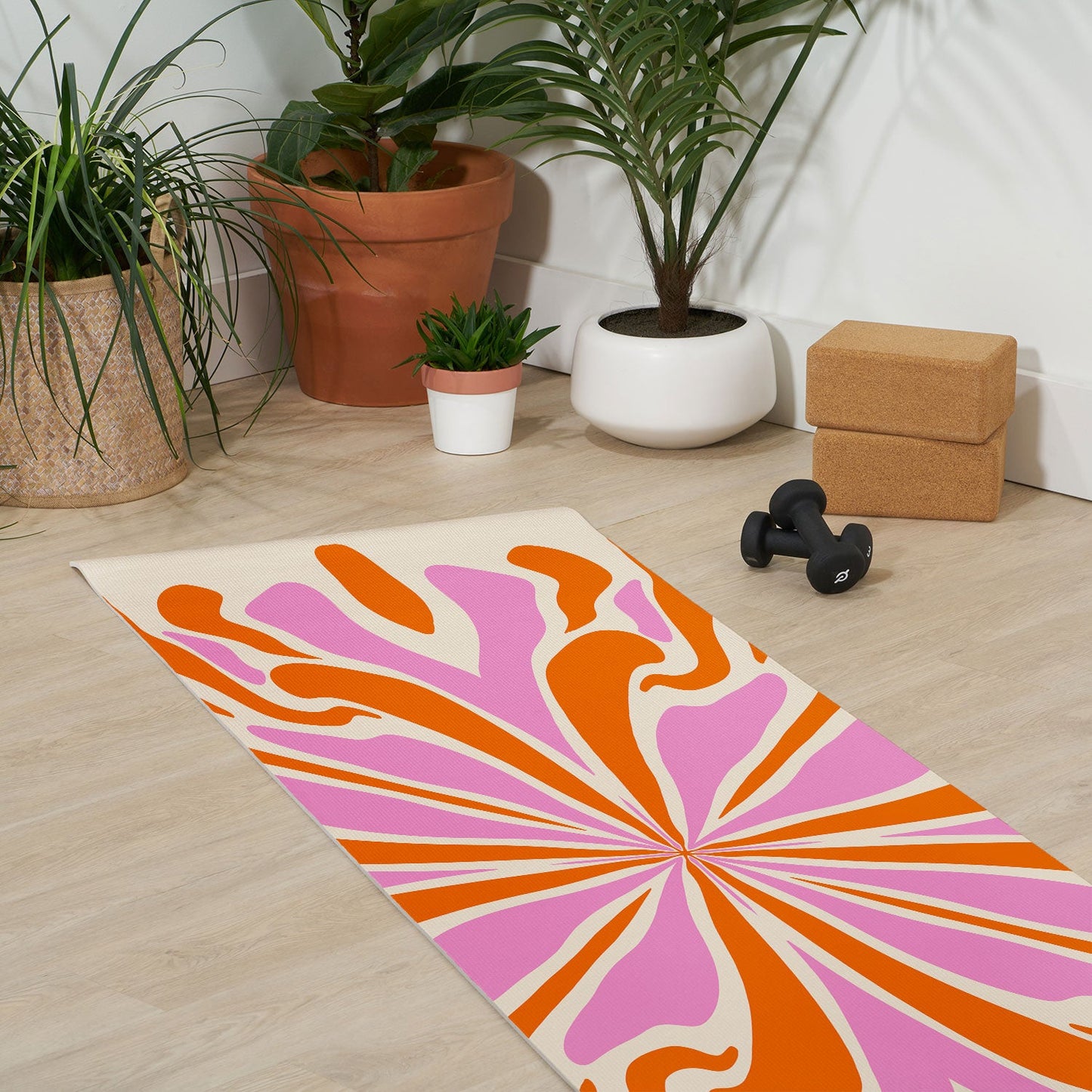 Angela Minca Abstract Symmetry Petals 2 Yoga Mat