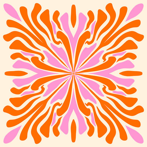 Angela Minca Abstract Symmetry Petals 2 Wall Mural