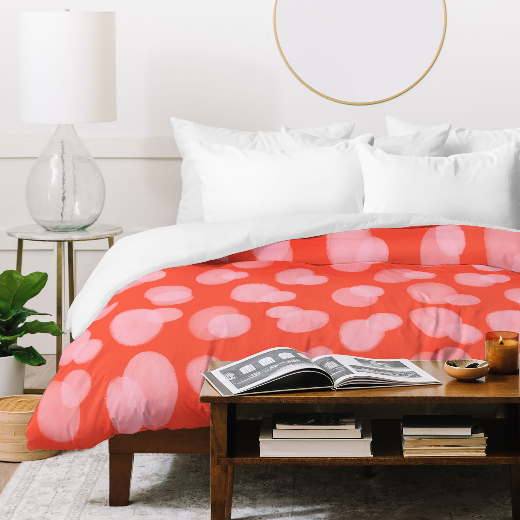 Angela Minca Cute abstract dots Duvet Cover