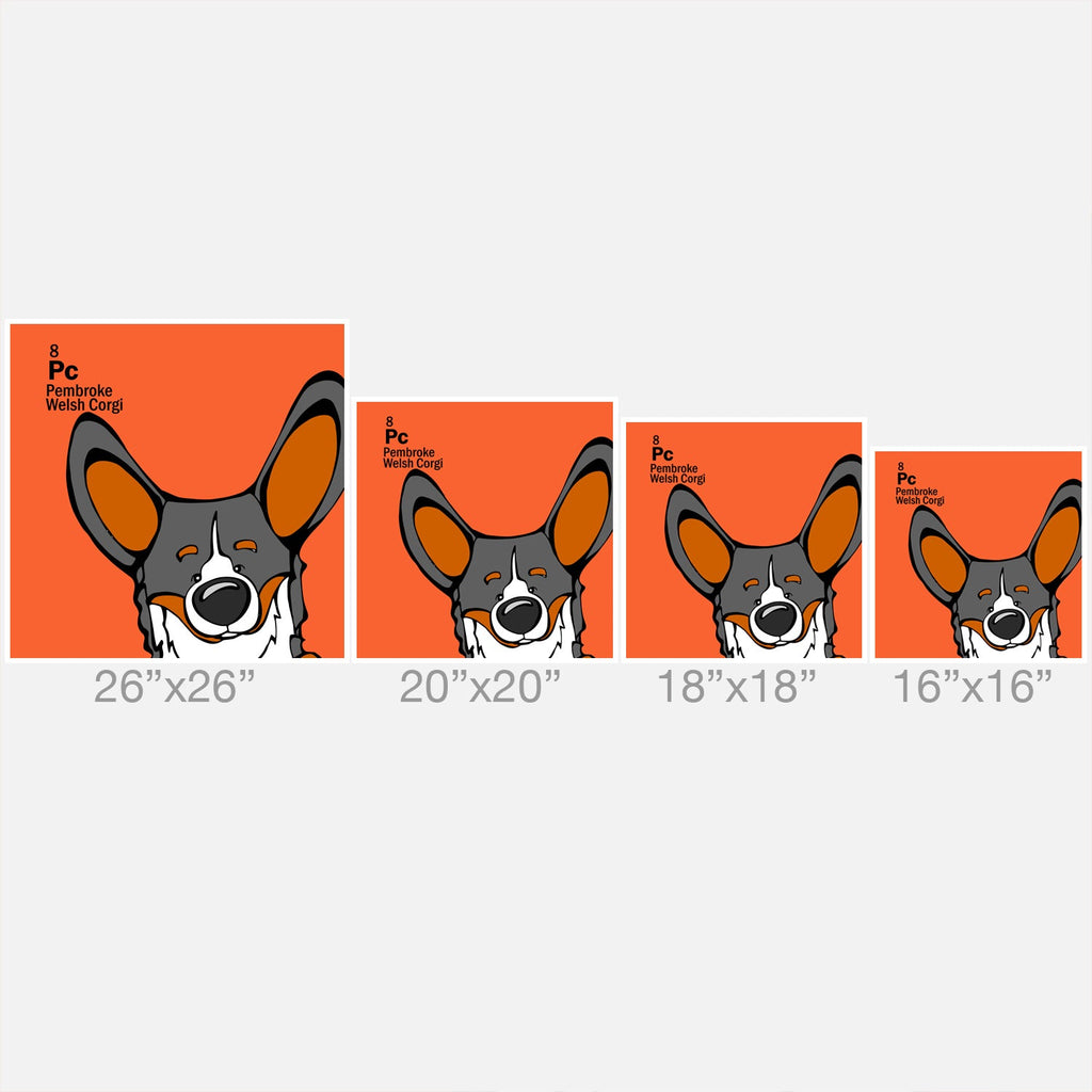 Angry Squirrel Studio Pembroke Welsh Corgi 8 Throw Pillow