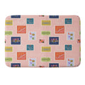 Design by Spark Love Human Made Stamps Memory Foam Bath Mat
