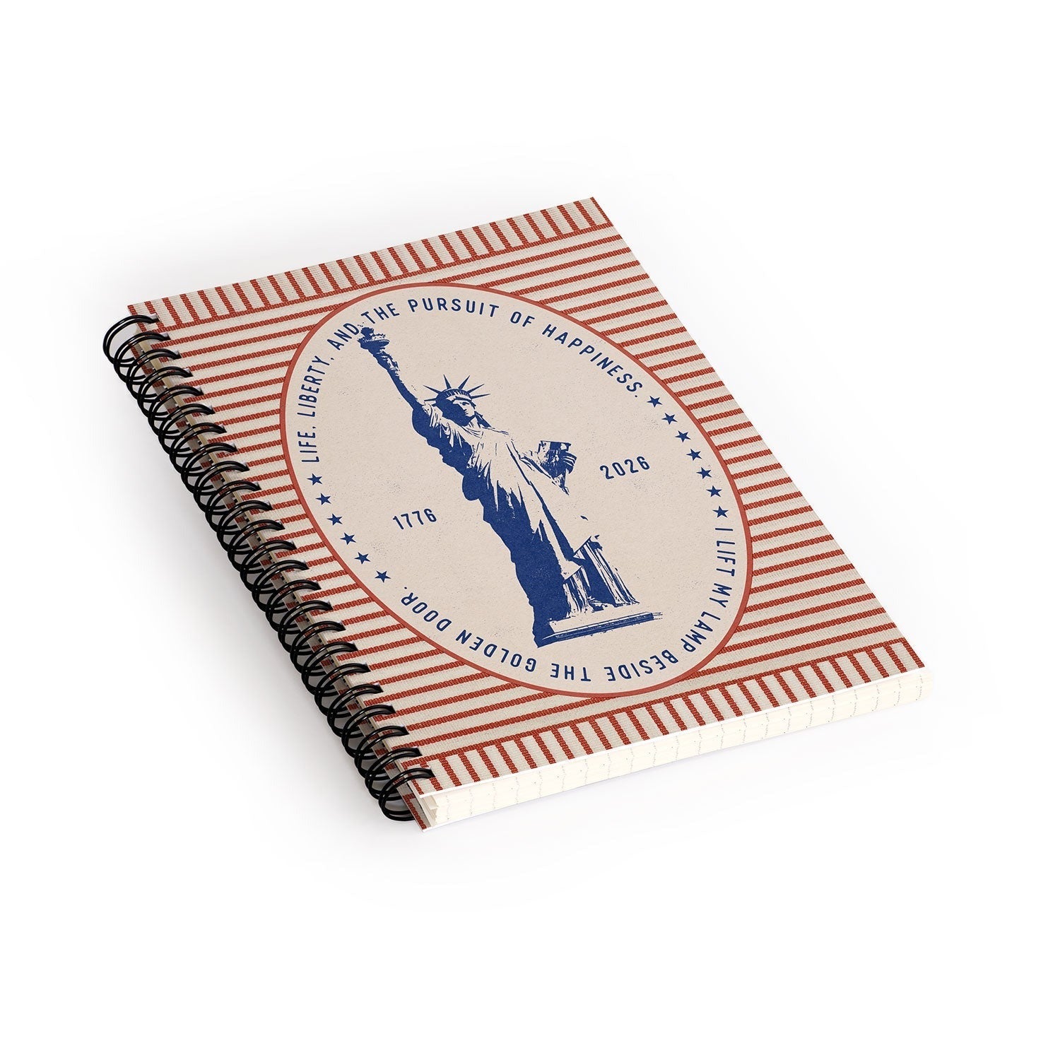 DENY Designs Life Liberty Spiral Notebook