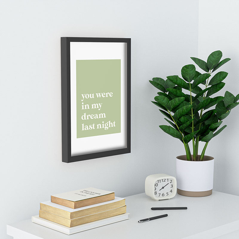 April Lane Art Green Dream I Recessed Framing Rectangle