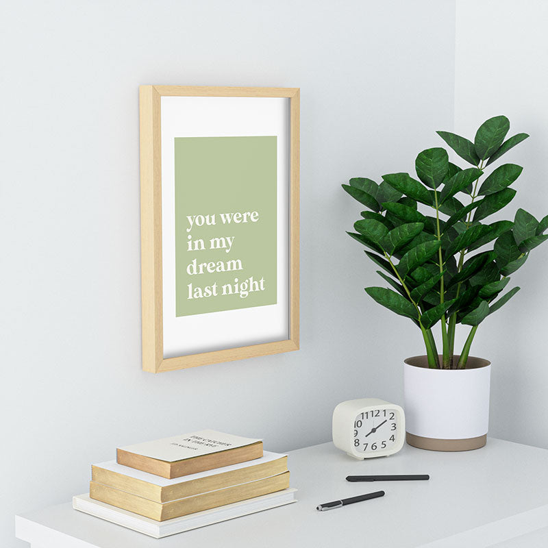 April Lane Art Green Dream I Recessed Framing Rectangle