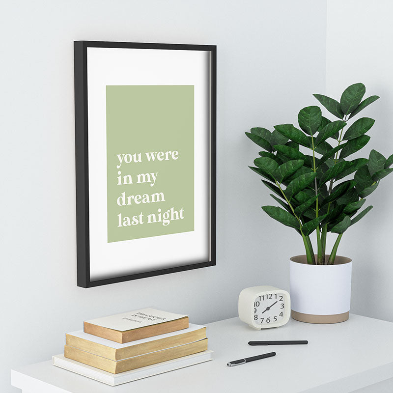April Lane Art Green Dream I Recessed Framing Rectangle