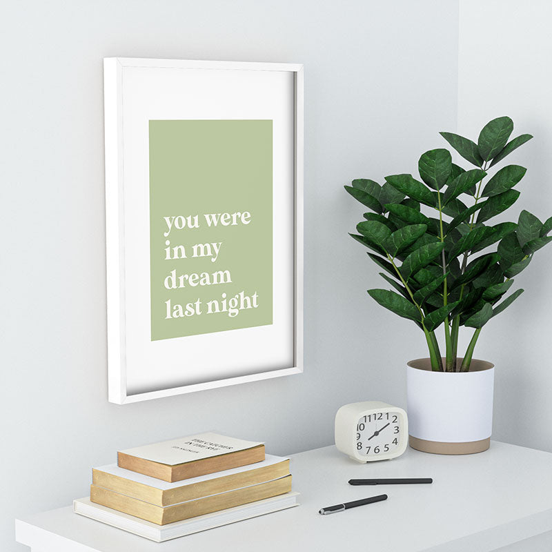 April Lane Art Green Dream I Recessed Framing Rectangle