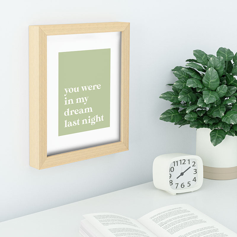 April Lane Art Green Dream I Recessed Framing Rectangle