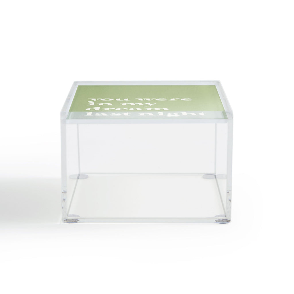 April Lane Art Green Dream I Acrylic Box