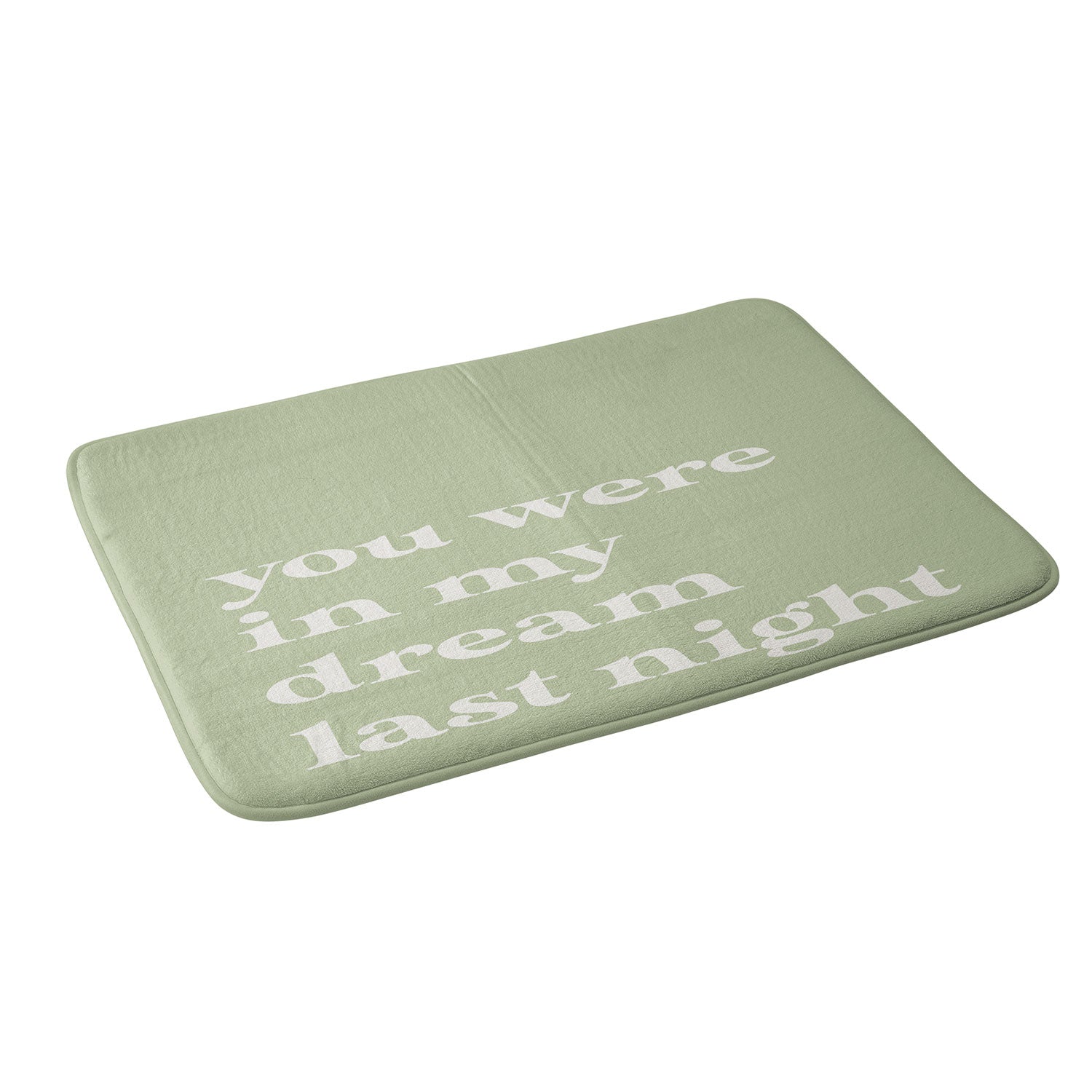 April Lane Art Green Dream I Memory Foam Bath Mat