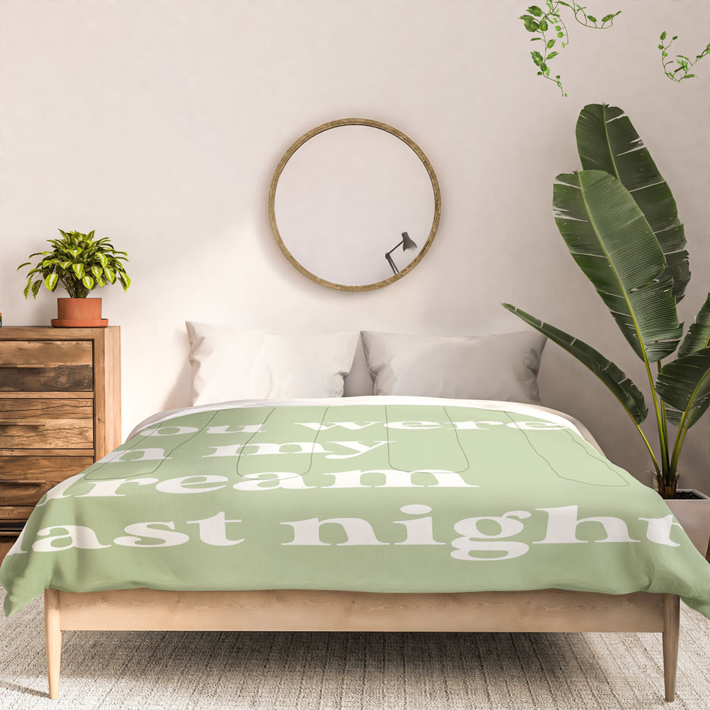April Lane Art Green Dream I Comforter