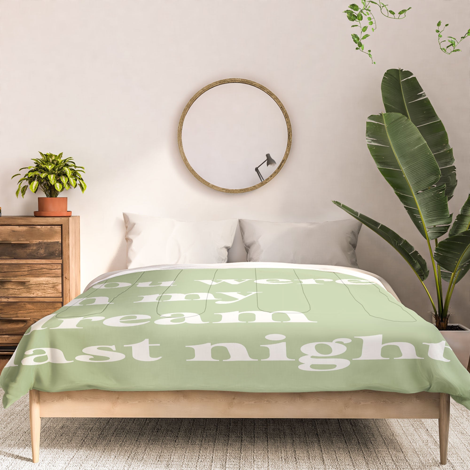 April Lane Art Green Dream I Comforter