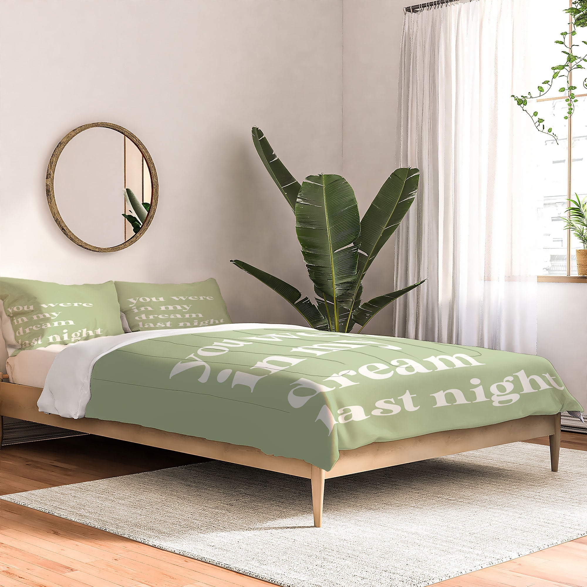 April Lane Art Green Dream I Comforter