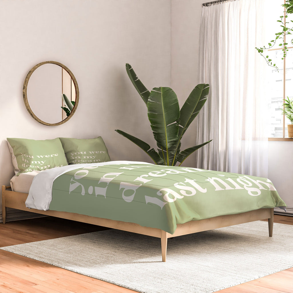 April Lane Art Green Dream I Comforter