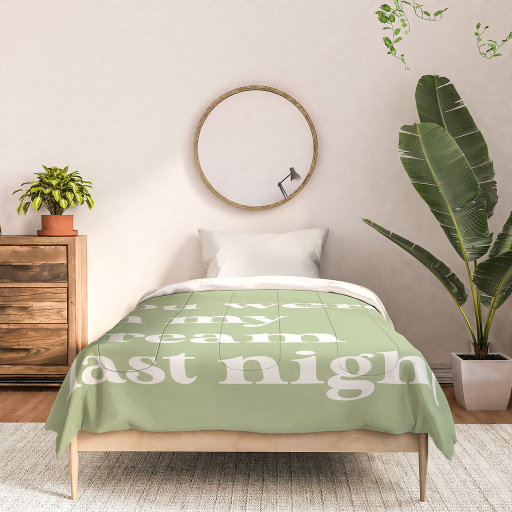 April Lane Art Green Dream I Comforter