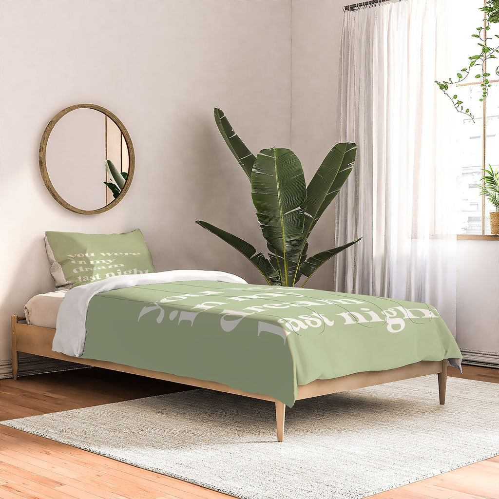 April Lane Art Green Dream I Comforter