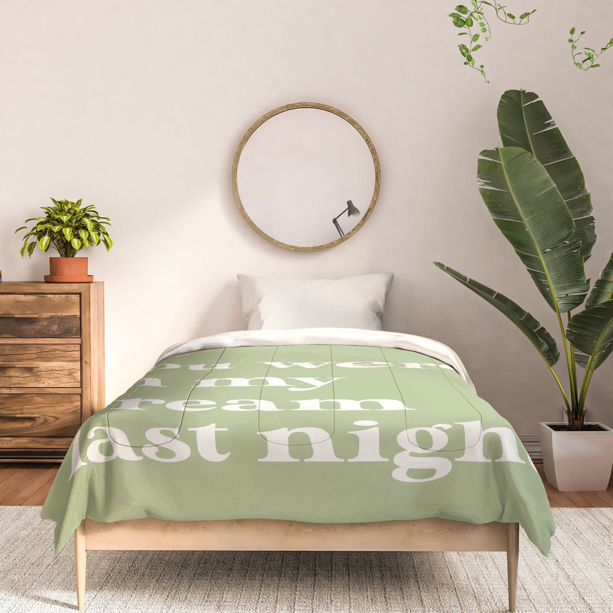 April Lane Art Green Dream I Comforter