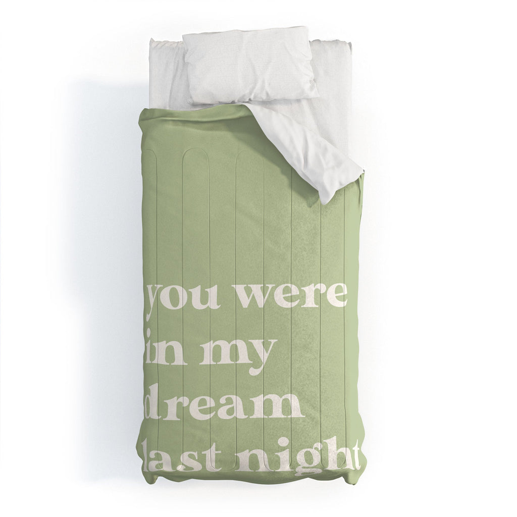 April Lane Art Green Dream I Comforter