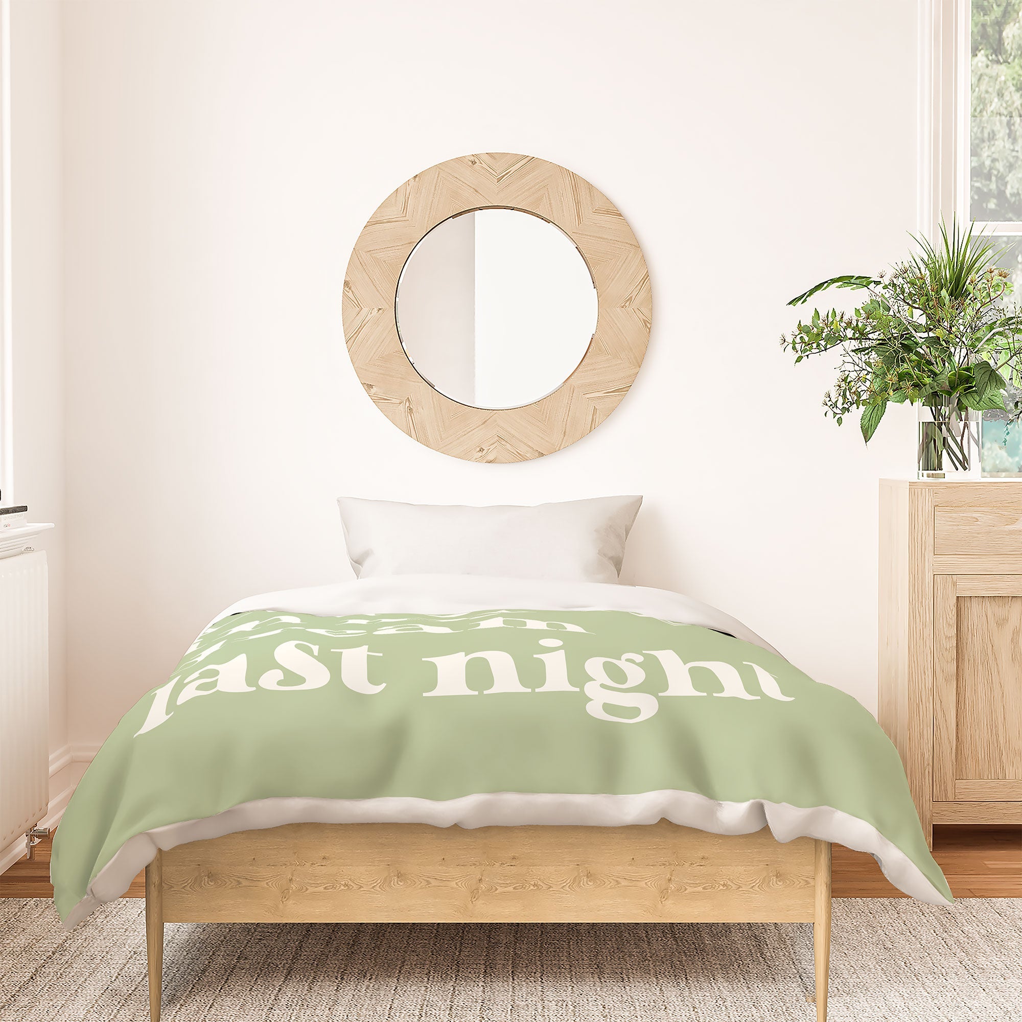 April Lane Art Green Dream I Duvet Cover