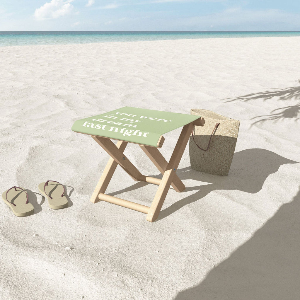 April Lane Art Green Dream I Folding Stool