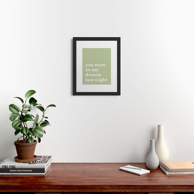April Lane Art Green Dream I Framed Art Print