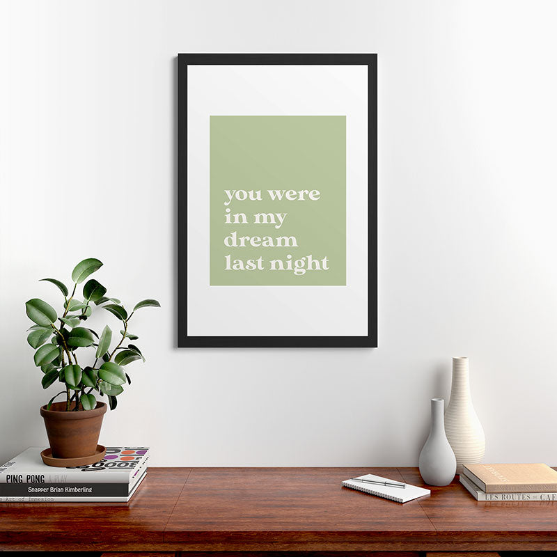 April Lane Art Green Dream I Framed Art Print