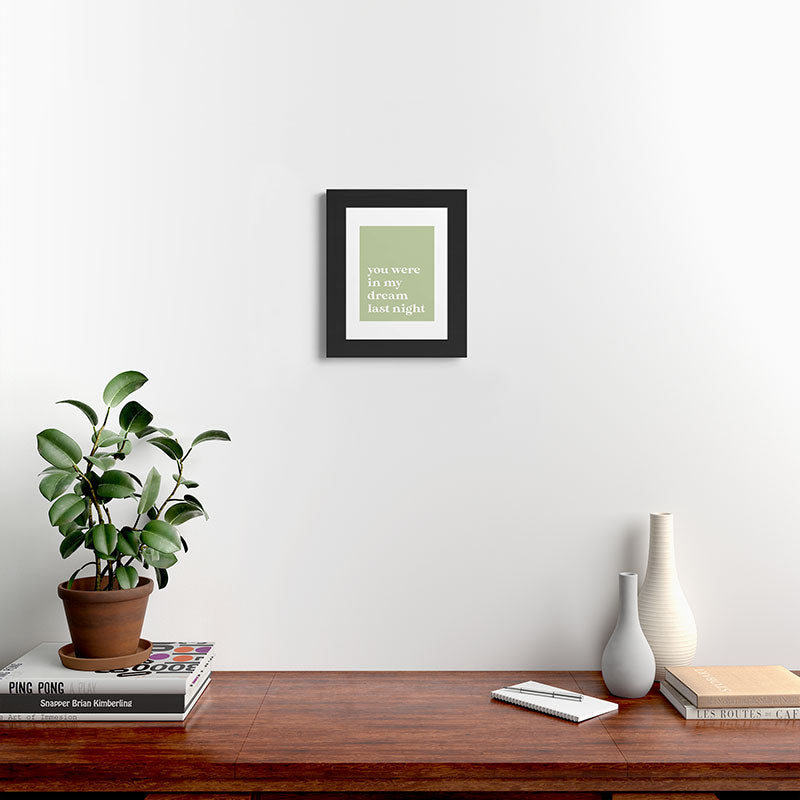 April Lane Art Green Dream I Framed Art Print