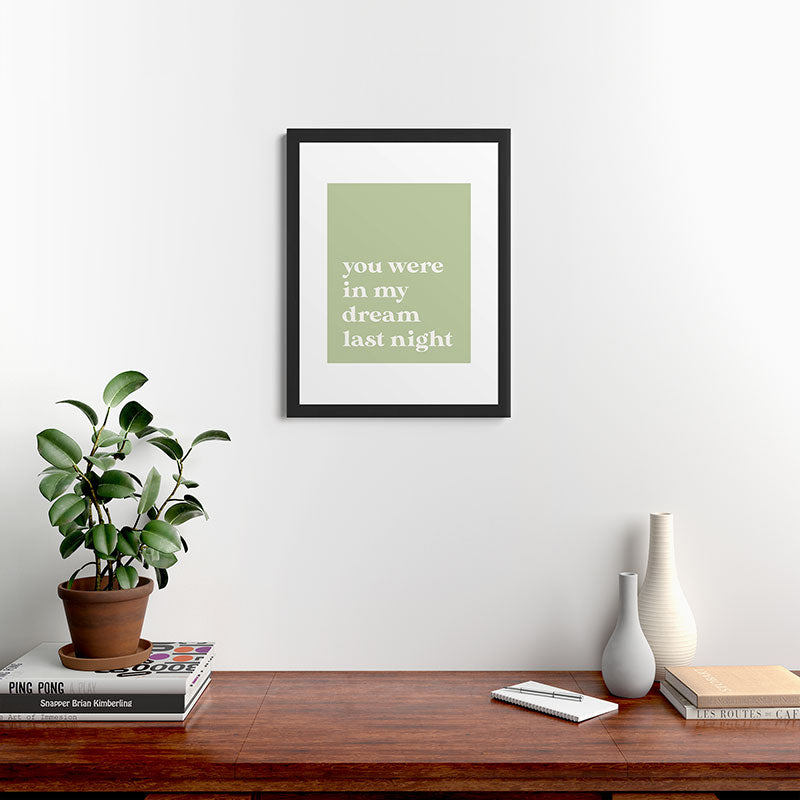 April Lane Art Green Dream I Framed Art Print