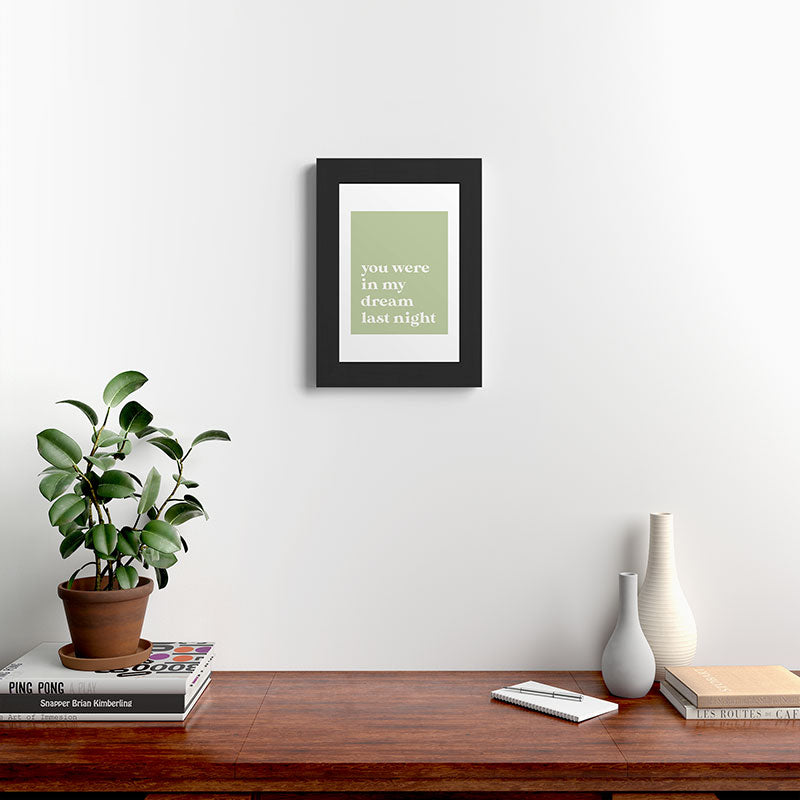 April Lane Art Green Dream I Framed Art Print