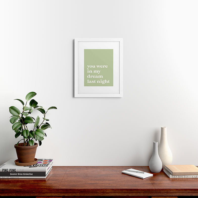 April Lane Art Green Dream I Framed Art Print