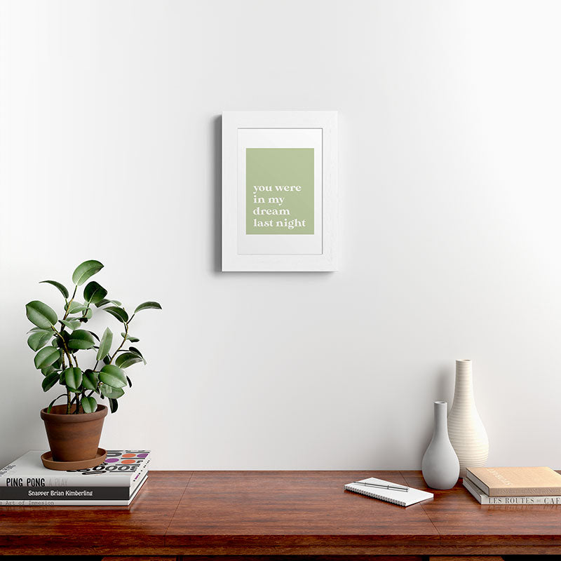 April Lane Art Green Dream I Framed Art Print