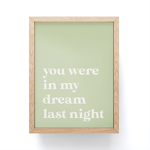 April Lane Art Green Dream I Framed Mini Art Print