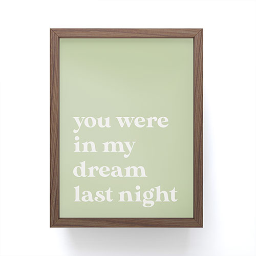 April Lane Art Green Dream I Framed Mini Art Print