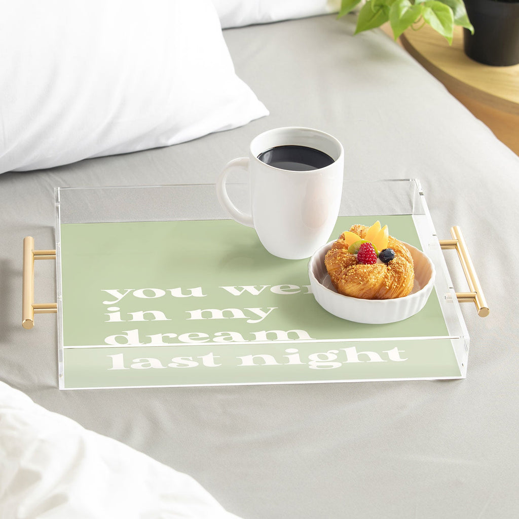 April Lane Art Green Dream I Acrylic Tray
