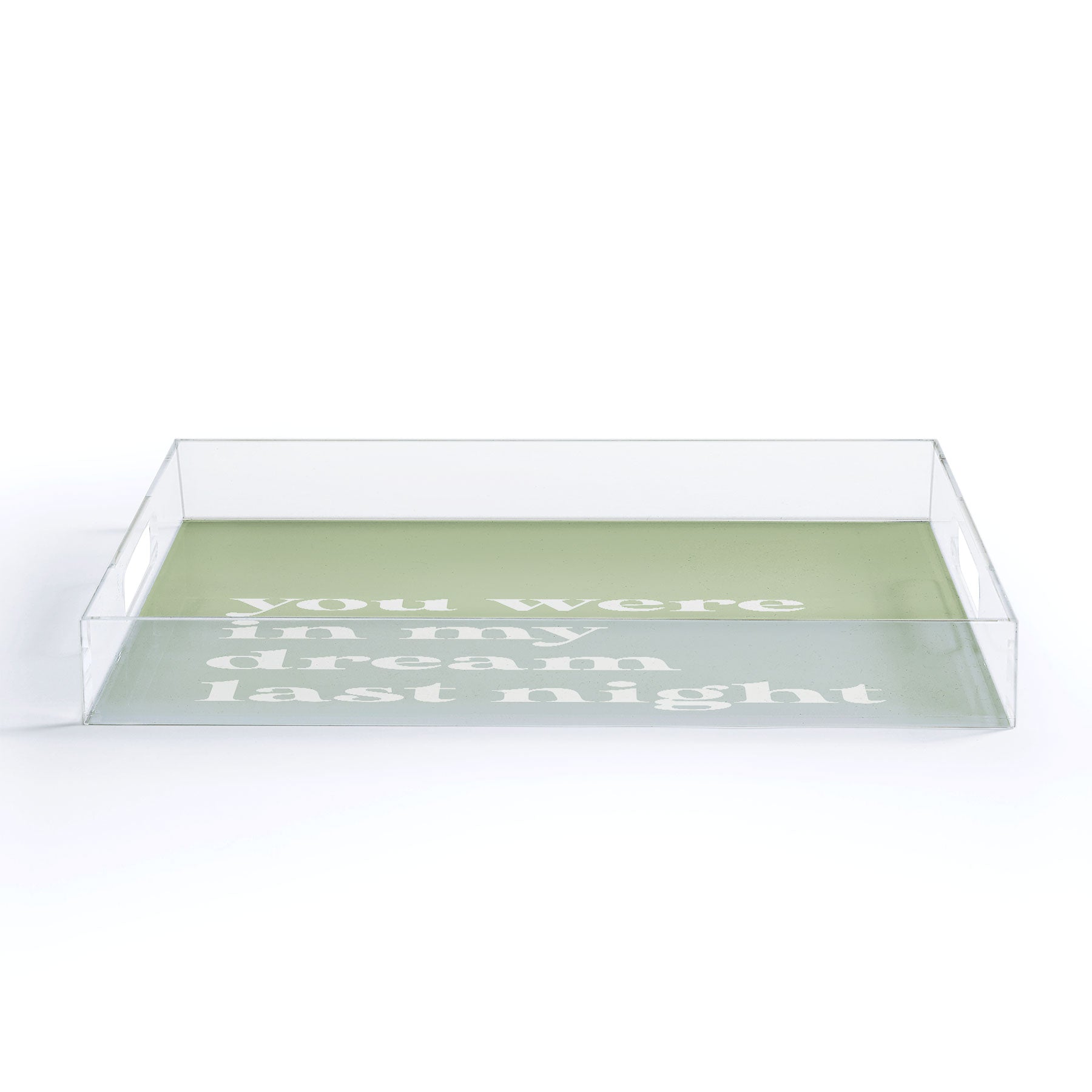 April Lane Art Green Dream I Acrylic Tray