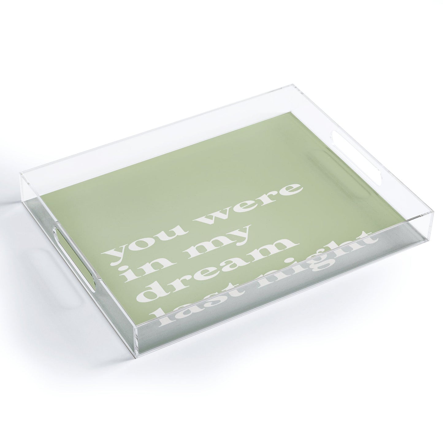 April Lane Art Green Dream I Acrylic Tray