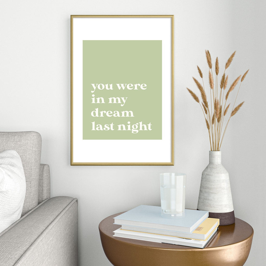 April Lane Art Green Dream I Metal Framed Art Print