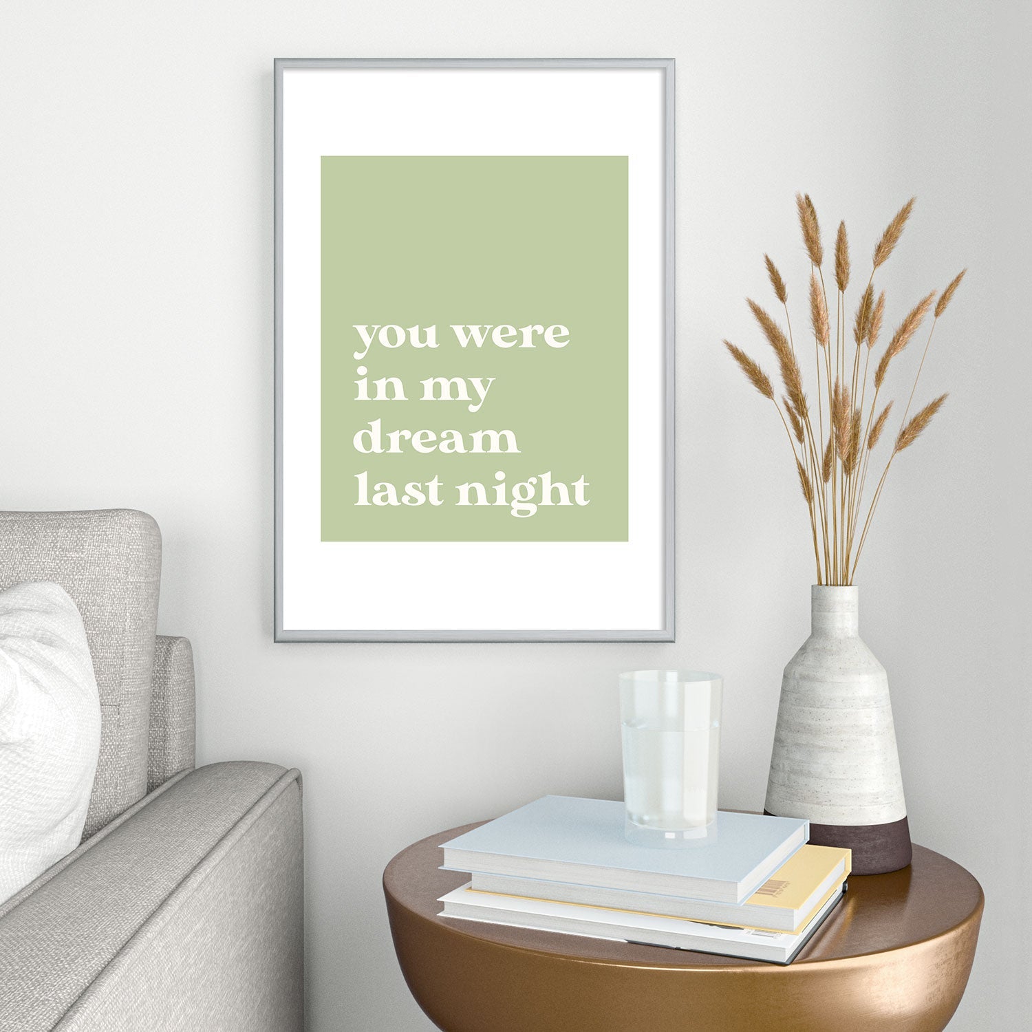 April Lane Art Green Dream I Metal Framed Art Print