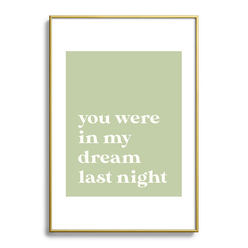 April Lane Art Green Dream I Metal Framed Art Print